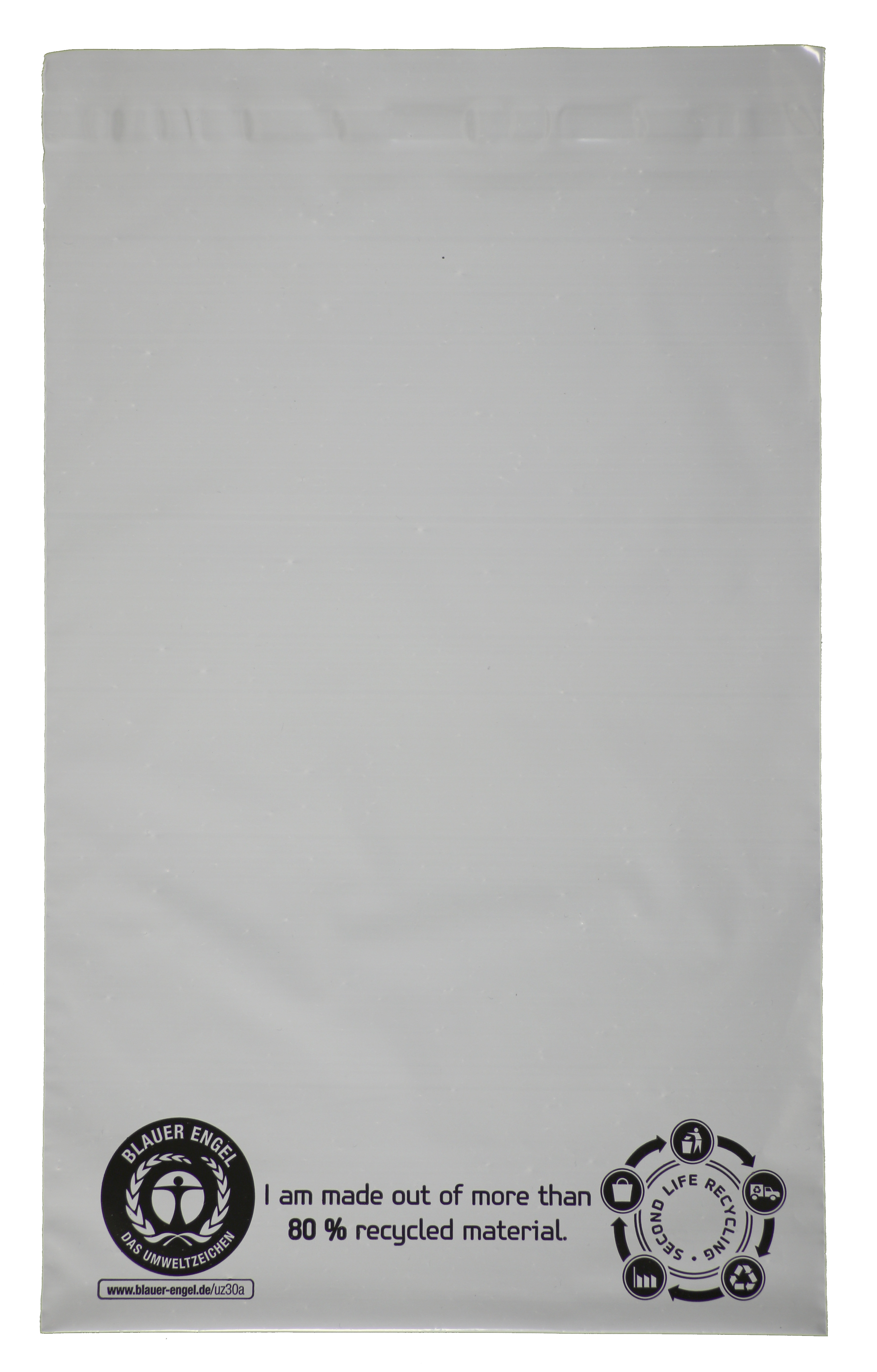 DEBAPOST® Second life mailing bags made with film in Blue Angel quality