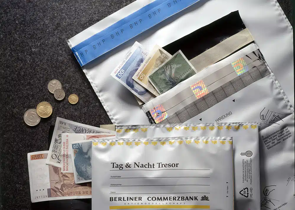 1992 Sicherheitstaschen DEBASAFE 1991 DEBASAFE security bags