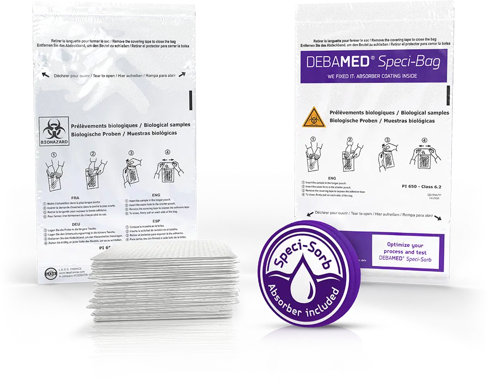 DEBAMED Speci-Bag with Speci-Sorb DEBAMED Speci-Bag with Speci-Sorb