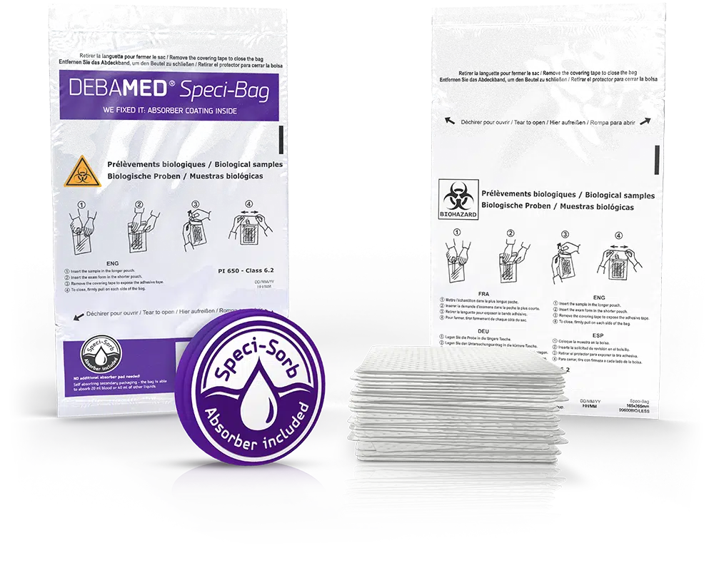 DEBAMED Speci-Sorb With integrated absorbent coating