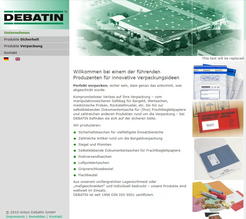 2011 - DEBATIN Startseite