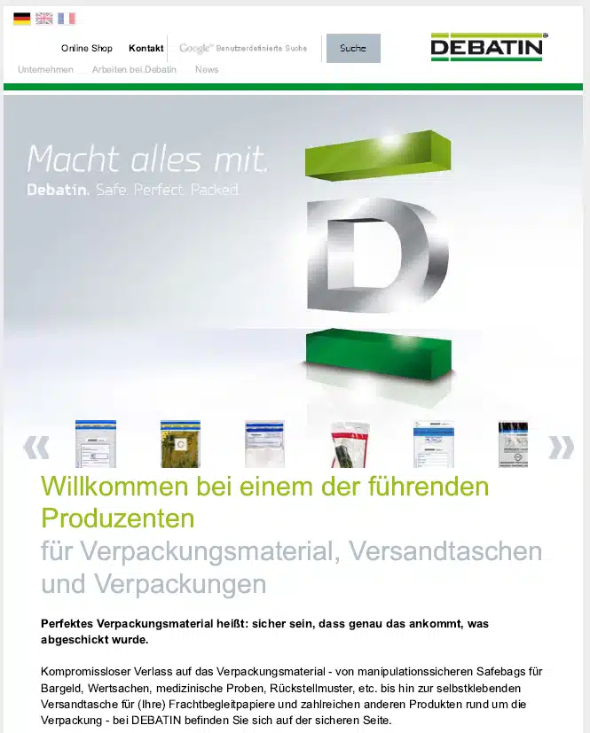 2014 - DEBATIN Startseite