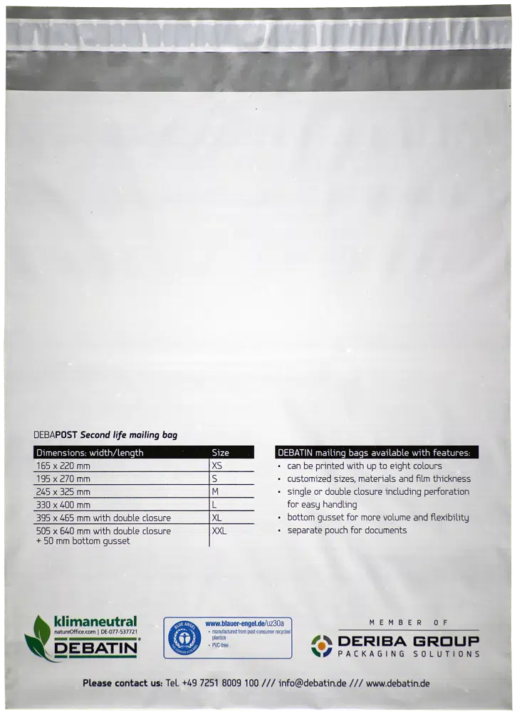 Folienversandtasche_Second_ Folienversandtasche DEBAPOST Second Life