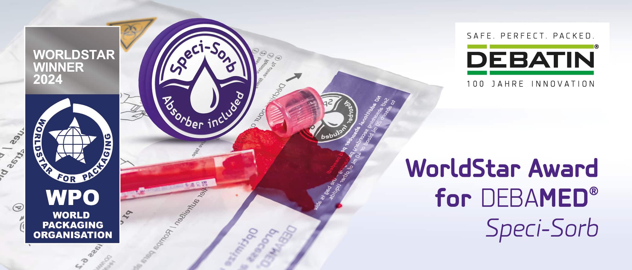 WorldStar Award for DEBAMED® Speci-Sorb Blog header