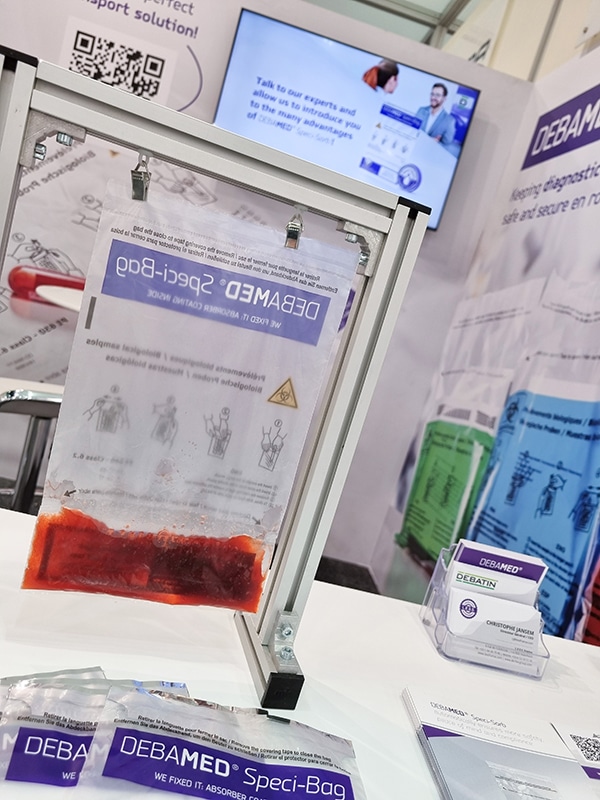 DEBATIN Medlab Middle East Dubai DEBAMED Speci-Bag with Speci-Sorb blood