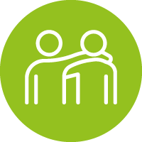 Werte_Verbundenheit Symbol representing DEBATIN’s corporate value of connectivity.
