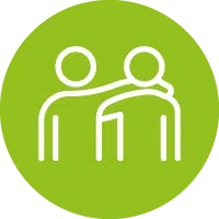 Werte_Verbundenheit Symbol representing DEBATIN’s corporate value of connectivity.